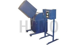 Tilting roller finishing machine